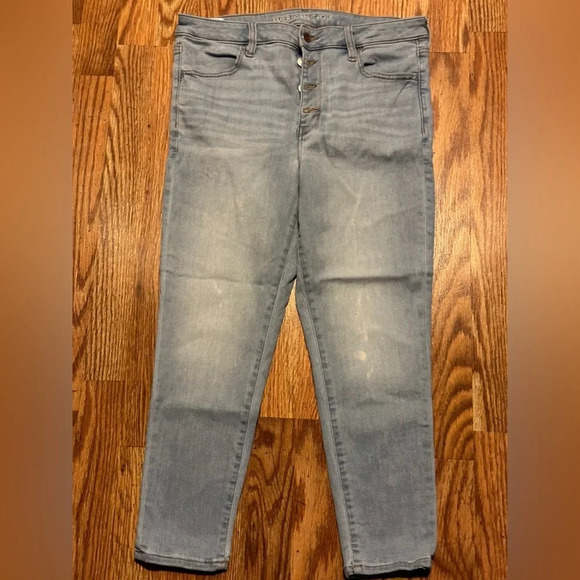 American Eagle high rise jegging, size 14 short - Picture 2 of 5